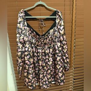 For Love And Lemons Black and Pink Dress, size 1x